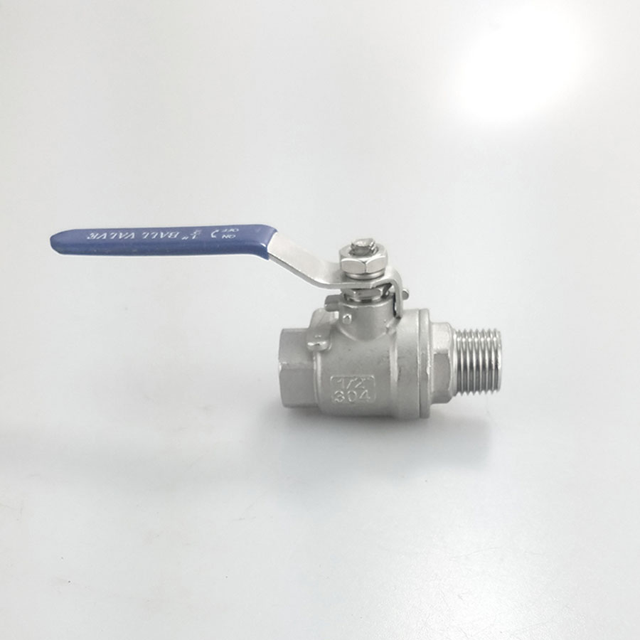 thumbnail image 2 of 3/4" NPT Stainless Steel 304 Two-Piece Ball Valve – Full Port, Water Oil Air, DN20 2 of 5