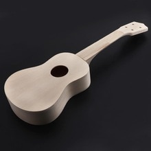 21 tommer simpel diy ukulele diy kit værktøj hawaii guitar håndarbejde support maleri børns legetøjssamling til amatør