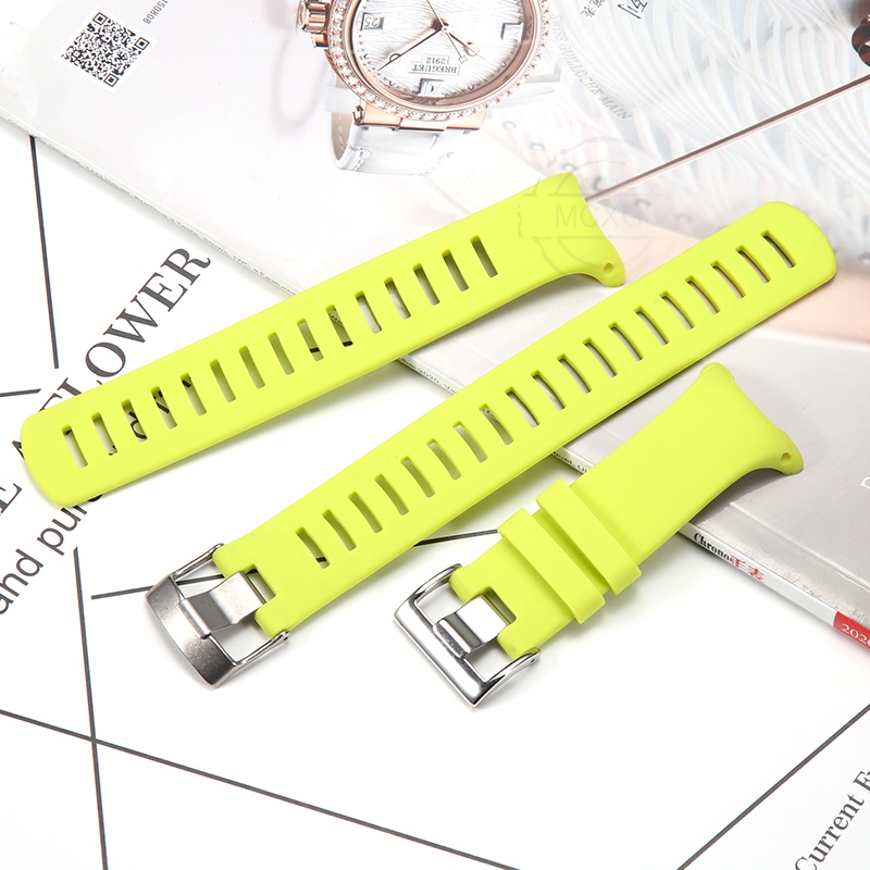 Correa de reloj de repuesto de silicona D4 para Suunto D4 D4i Novo, correa de buceo para hombres y mujeres, pulsera deportiva resistente al agua con hebilla