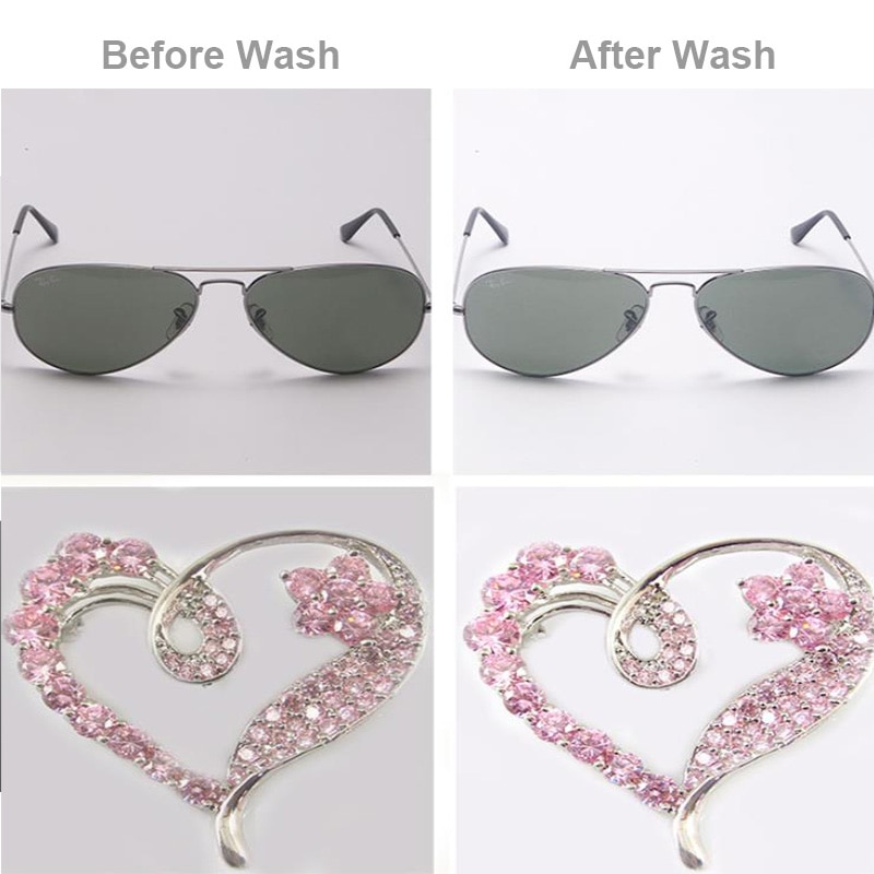 Bærbar mini ultralydsrengøring 450ml 42 khz 20w smykker ring halskæde briller makeup børste ur ultra sonisk vask bad