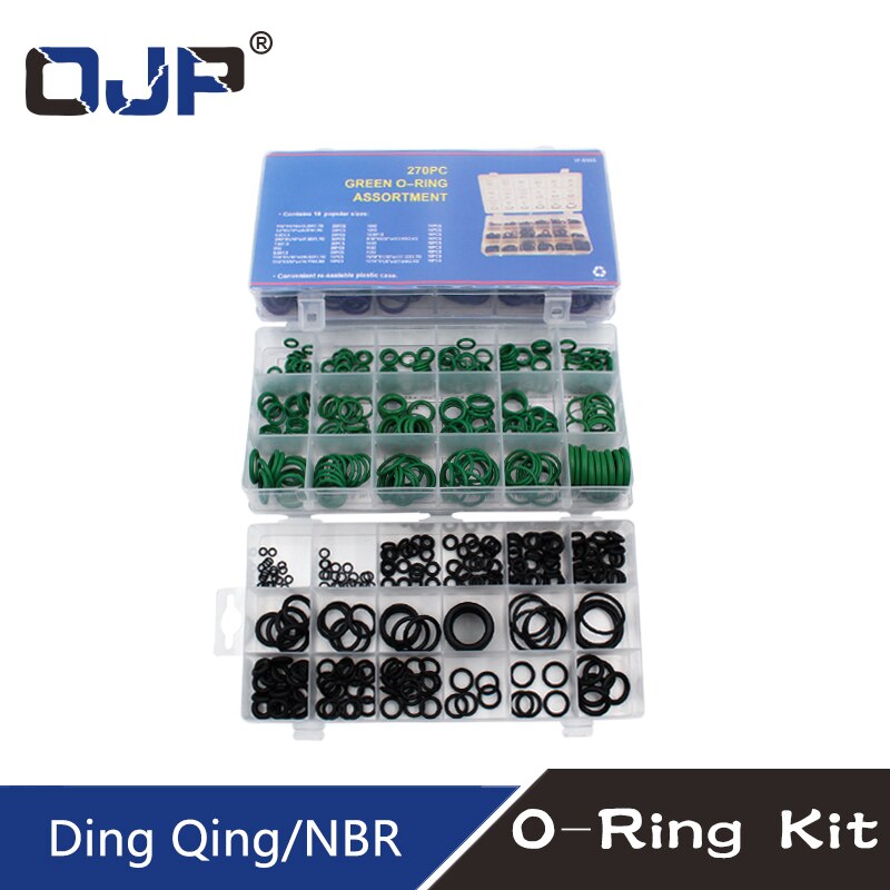 O-ring vandtæt olie- og slidbestandig gummi ringforsegling nbr tætning nitril vaskemaskine gummi oring sæt sortiment sæt sæt kasse