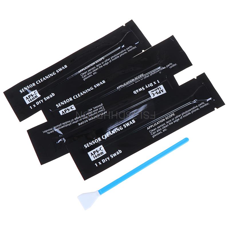 5Pcs/10Pcs Camera Sensor Cleaning Swabs Kit Digital Camera Lens Cleaner Swab Microfiber Cleaning Brush