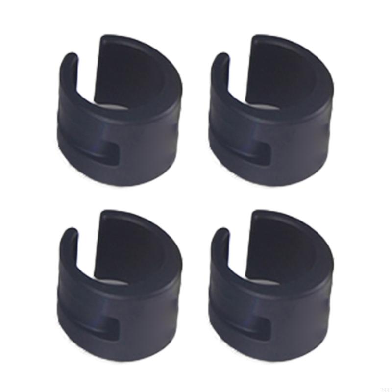 P88E 4 pezzi protezione fodero orizzontale per biciclette protezione telaio bici protezione pad protezioni in gomma anelli: nero