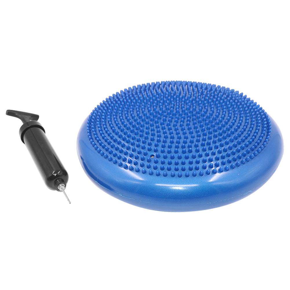 Opblaasbare Yoga Bal Balancing Pad Training Kussen Stabiliteit Massage Pvc Mat Bal Voor Bescherming Werken-Out Accessoires: Blauw
