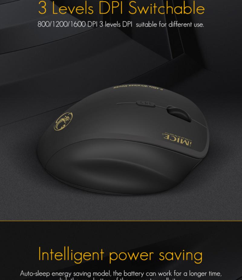 Wireless Mouse 6 Buttons 1600DPI Mouse 2.4G Optical USB Mouse Ergonomic Mice Wireless For Laptop PC Computer Mouse