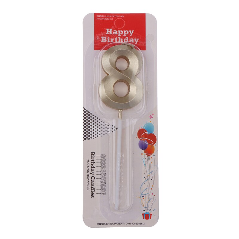 Champagne numéro 0-9 joyeux anniversaire gâteau bougies Topper décor fête fournitures décor bougies décoration bricolage fournitures Numer bougie: N9