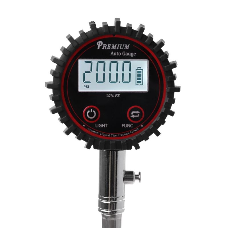 Lcd-skærm digitalt dæk lufttryksmåler 200 psi barometer overvågningsværktøjstest til høj motorcykel cykel