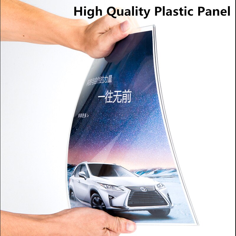 A5 Wooden Acrylic Sign Menu Holder Clear Plastic Frame Stand Table Menu Stand Restaurant Menu Cover Holders Stand