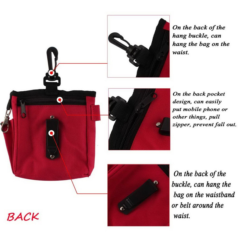 Gomaomi-Bolsa de cintura de cebo para perro y mascota, bolsa de entrenamiento con hebilla, para recompensa de cachorro