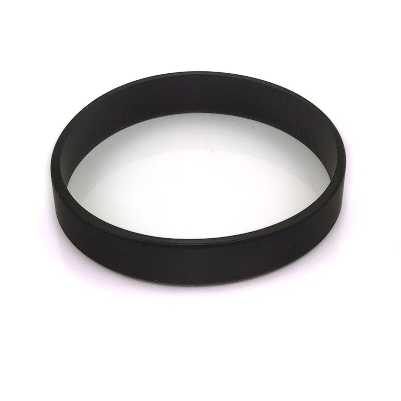 Silicone Rubber Wristband Flexible Wrist Band Cuff Bracelet Sports Casual Band For Anniversary Dating Party TXTB1: BL