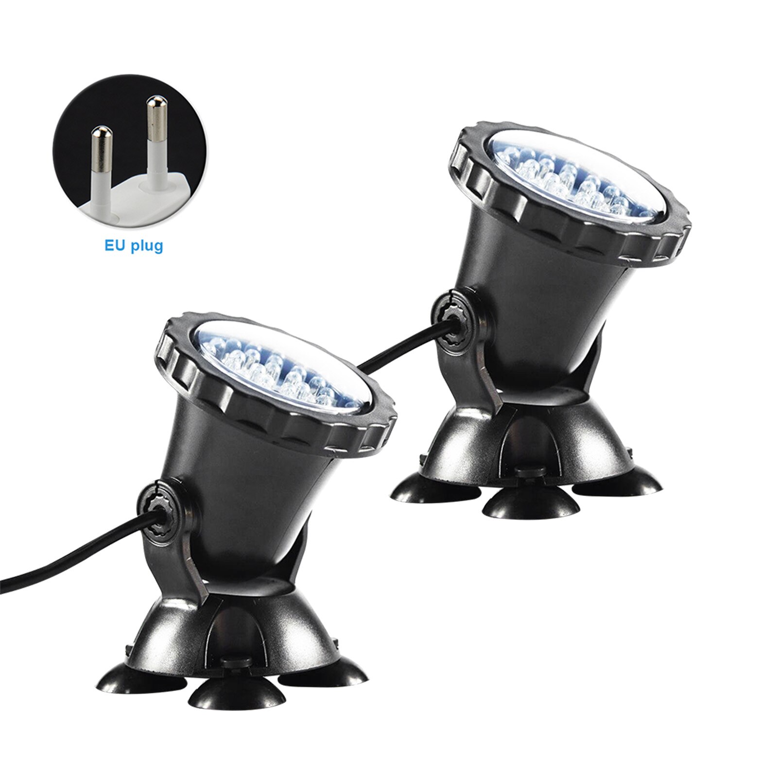 RGB Remote Control Suction Cups Waterproof IP68 Submersible Spotlight Waterfall Lawn Light Pond Pool Color Changing Landscape