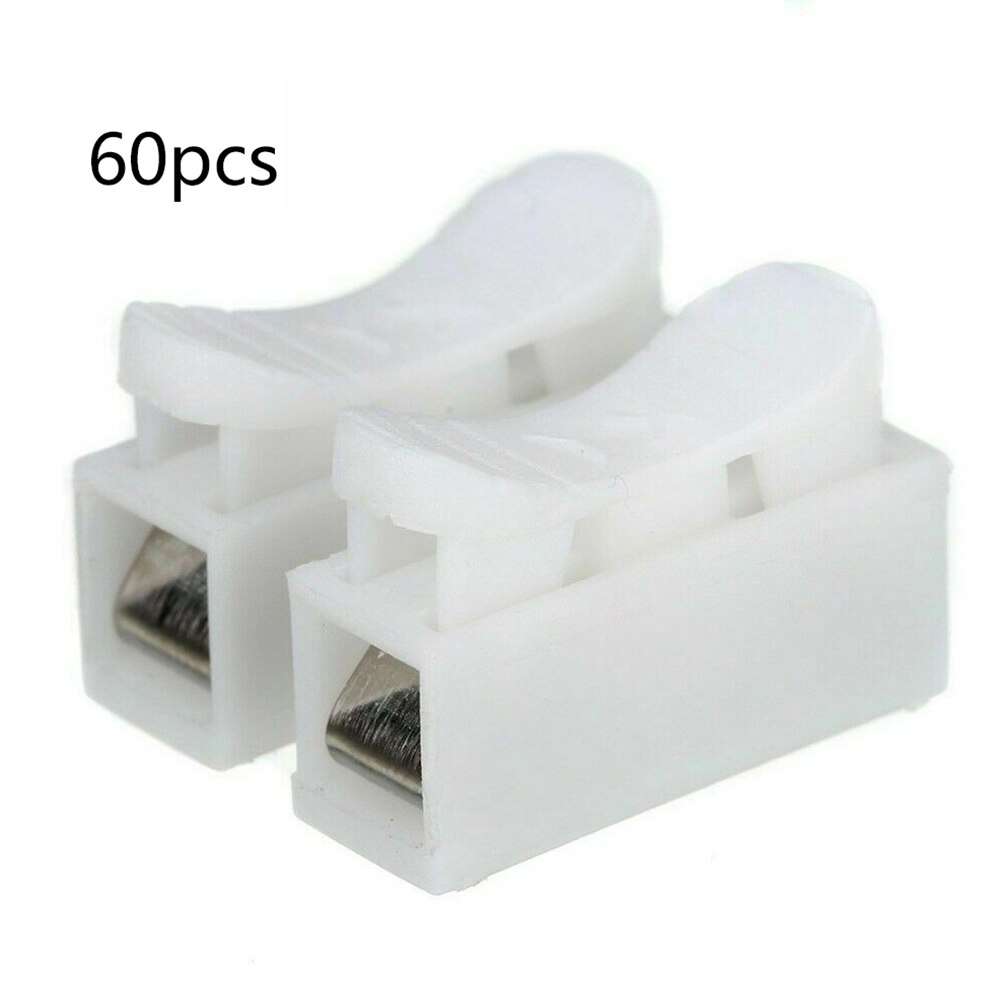 Self Locking Electrical Cable Connectors Quick Splice Lock Wire Terminals Connected To 0.5~1.5mmÂ²: 60pcs