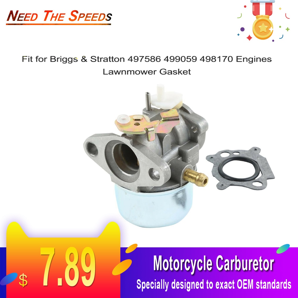 Carburatore Completo Per Motore Briggs & Stratton - Con Guarnizioni, Filtro E Candela - Foto 2