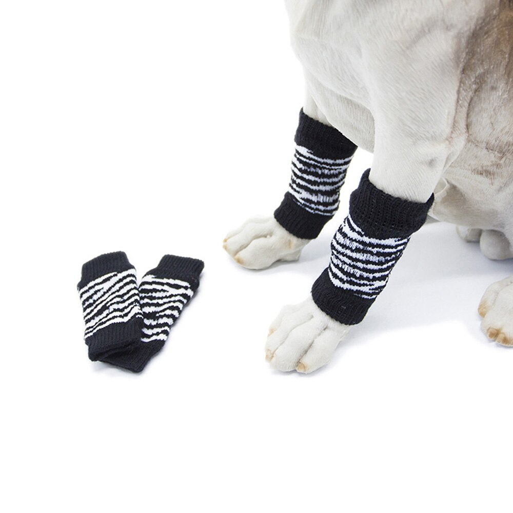 Dog Leg Warmer Socks Pet Sock Protective Sleeves For Arthritis Dogs 4Pcs Short