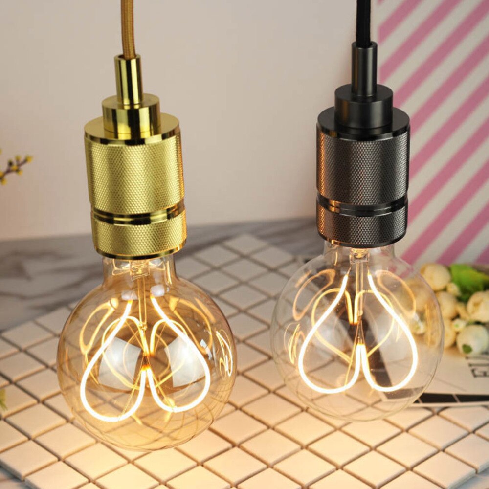 LED Glühbirne Ball Jahrgang Herz Geformt Licht Bauen-in Lampen retro Glas Dekorative Lampe Licht für Heimat Bar Cafe (Spannung 110-13