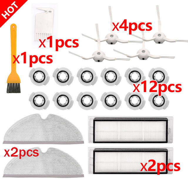 Filtros HEPA para mopa y cepillo principal para XiaoMi Roborock, piezas de aspiradora para S5, S6, S60, S50, S55, T6, T4, T61, Mijia S1, Xiaowa E25, E35: 9