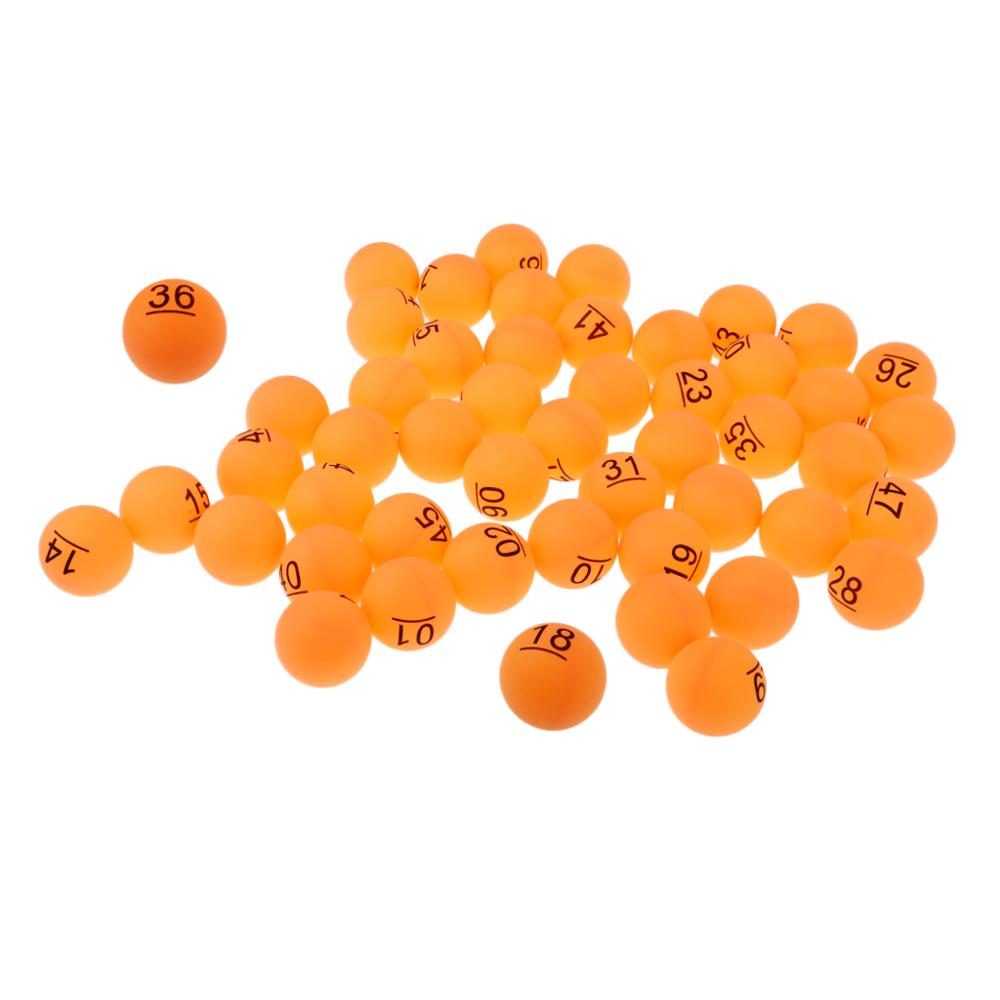Pelotas de Ping Pong de 40mm, pelota de práctica de tenis de mesa, Material PP, lavable, 50 unidades