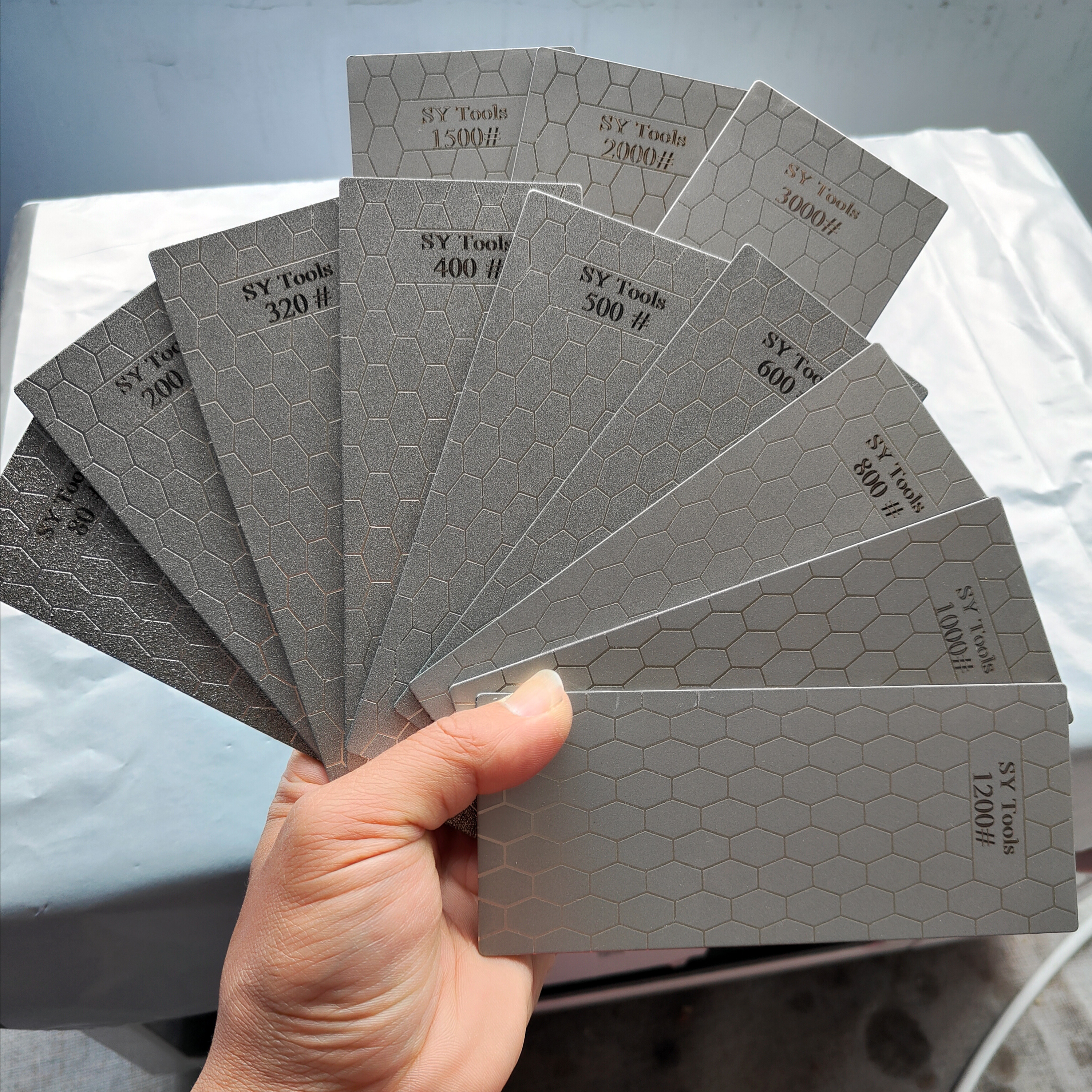 Juegos de piedras de afilar de diamante, sistema de afilado de cuchillos de diamante, herramientas de cuchillos de cocina para exteriores, piedra de afilar