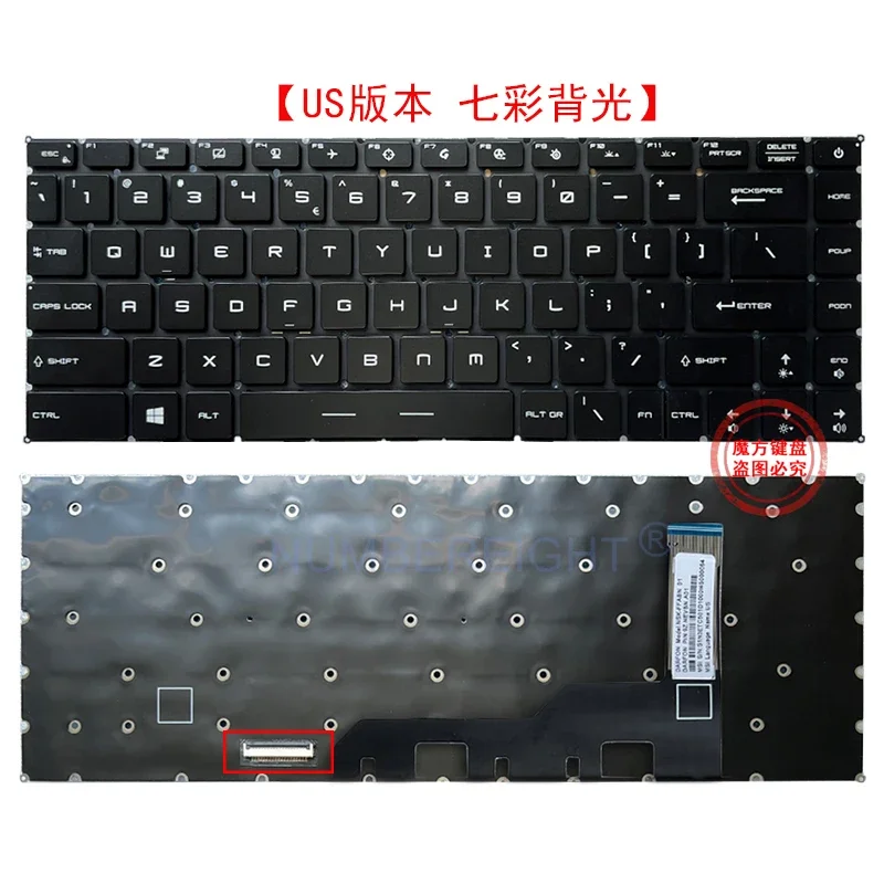 Fodral till msi modern 14 b4mw b4m ms -14dk ms -14 dk 1 9 7-14 dk 11 lcd-skärm baksida topp/ram/handledsstöd övre/undre hölje/tangentbord/fläkt