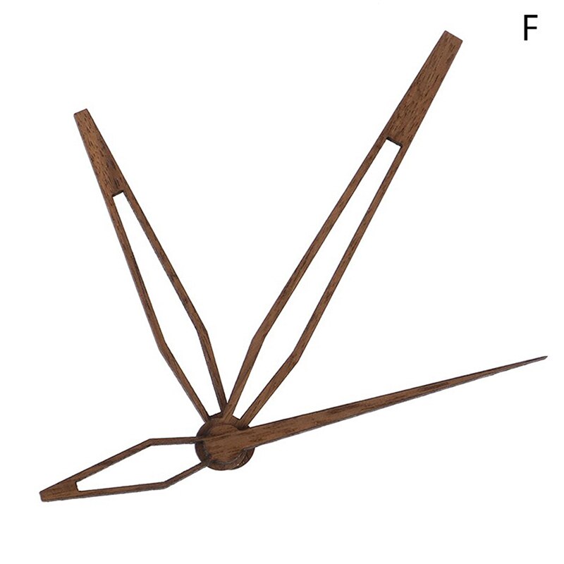 Walnut Wall Clock Pointer DIY Hour Hand Parts 12/14 Inch Without Clock 7 Types: F