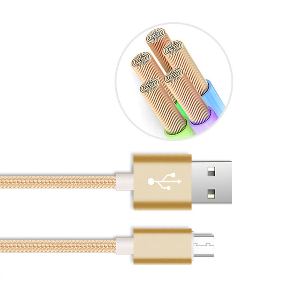 Micro USB Android 2A Schnelle Lade Und Daten Übertragung Linie Männlichen Zu Kopf USB 2.0 Kompatibel Mit Alle USB stecker