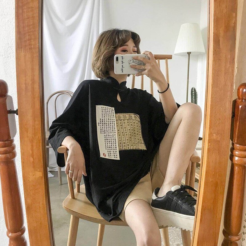 Camisas de Hanfu , traje tradicional chino, ropa para mujer, Hanfu Tang Suit, blusa china, Camisa estampada moderna para chicas 11058