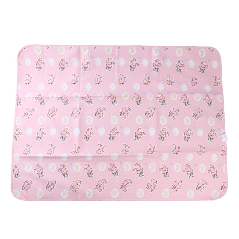 Portable Baby Mattress Sheet Incontinence Pad Mattress Protector Cotton Waterproof Bed Toddler Travel Mattress Bed Mat: Roze