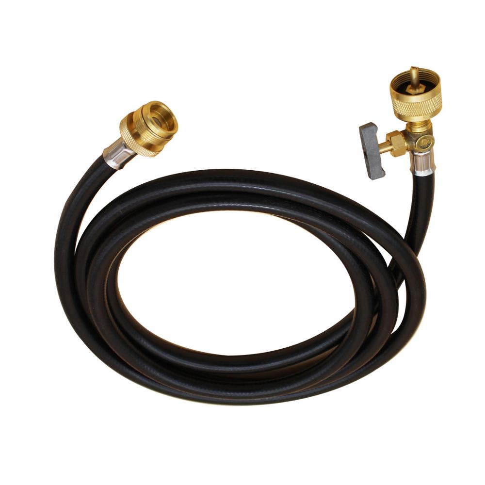 1lb 8 Feet Propane Tank Adapter Universal Torch Head Extension Hose with Flow Control Valve