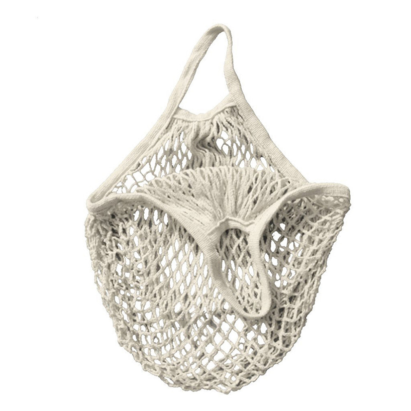 Practical Woven Mesh Net Turtle Bag Rope Shopping Bag Reusable Fruit And Vegetable Storage Handbag Convenient Tote Bag