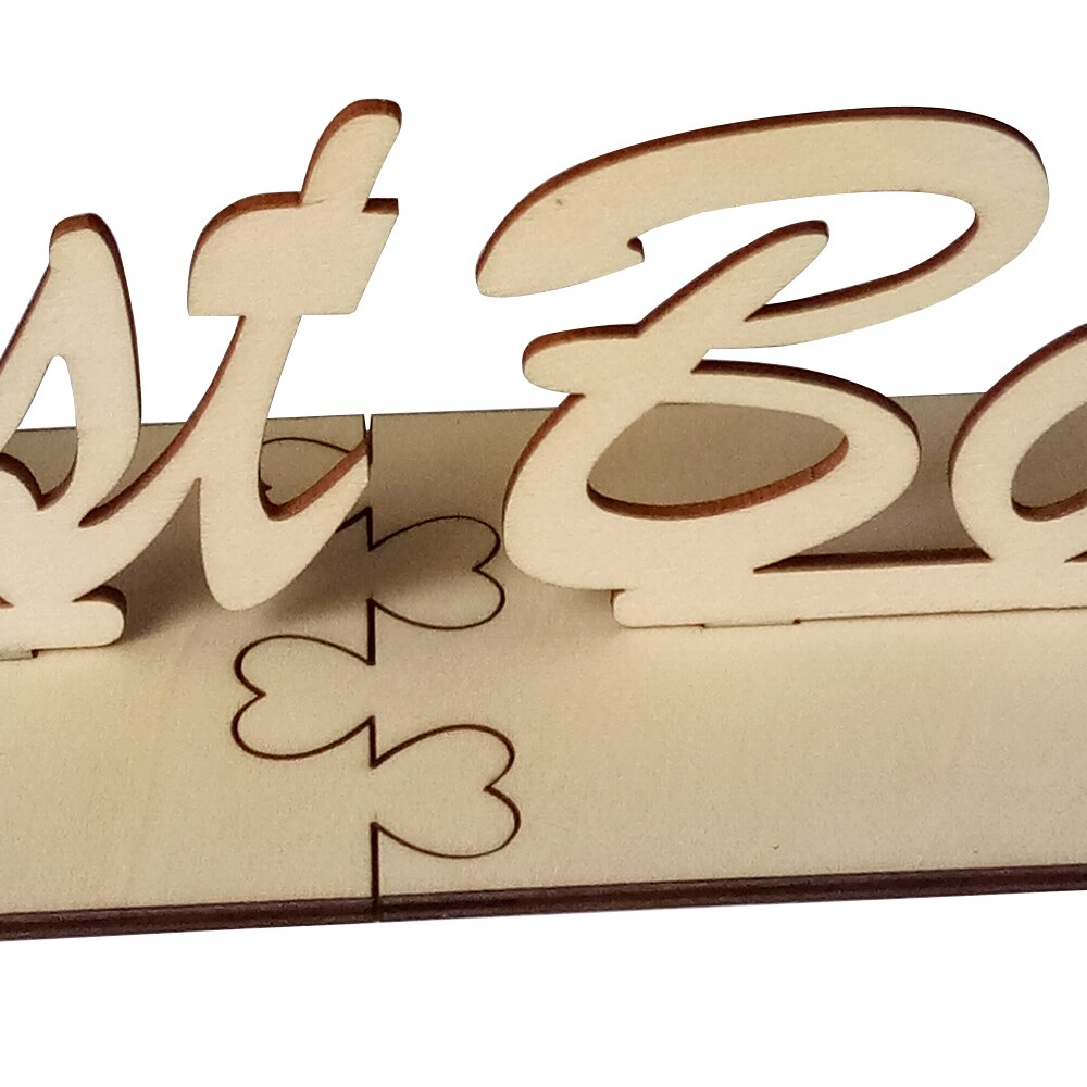 Cute Wooden Guest Book Sign Birthday Wedding Decor Freestanding Sign Decoration Crafts DIY Table Decor Wedding Accessories 1pc