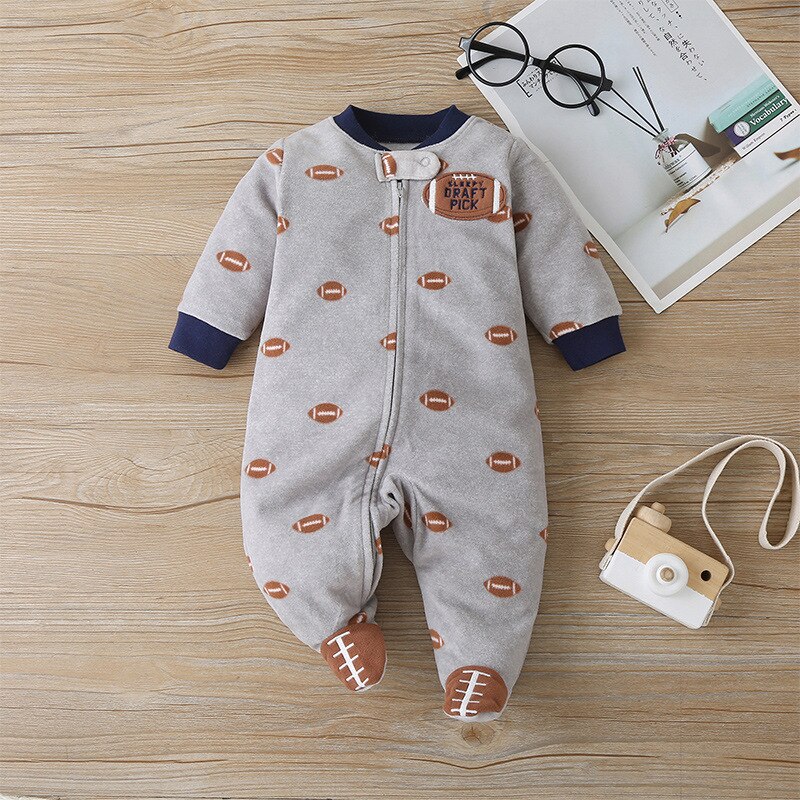 Carter's Autumn and winter polar fleece Baby Clothes 0-12 Months Newborn Girl Jumpsuit Newborn Baby Boy Clothes Babygrow Poupon