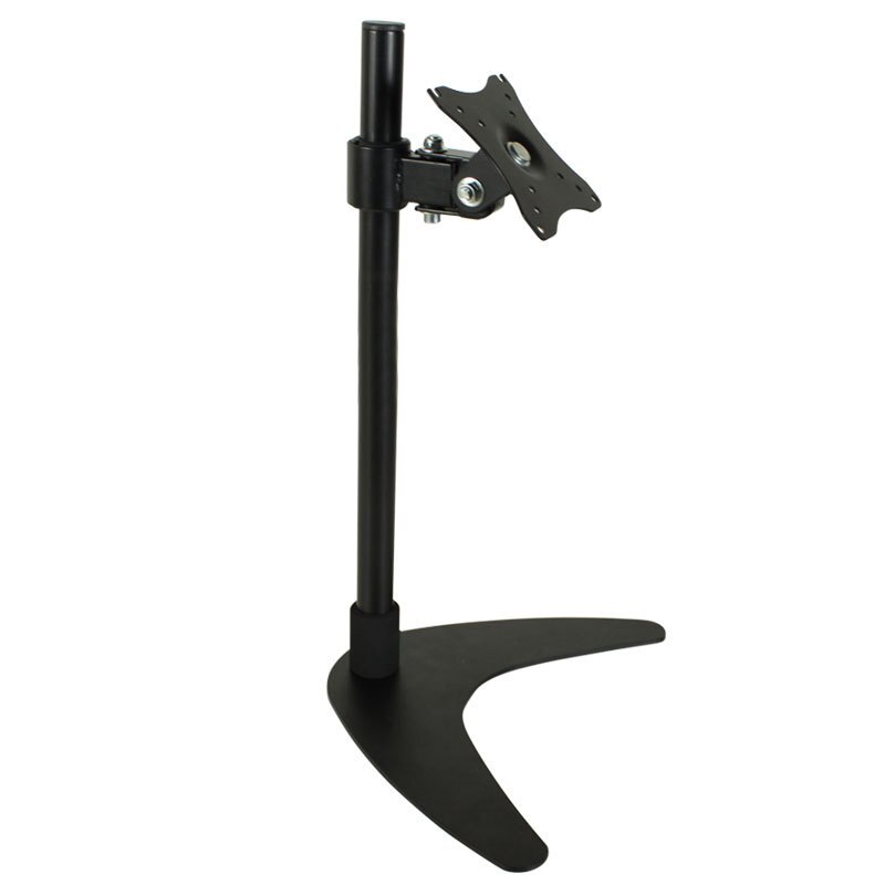 Single LCD Monitor Table Stand Floor Desk Monitor Mount Stand with Adjustable Tilt Swivel Rotation hold Screen 14&quot; to 27&quot;