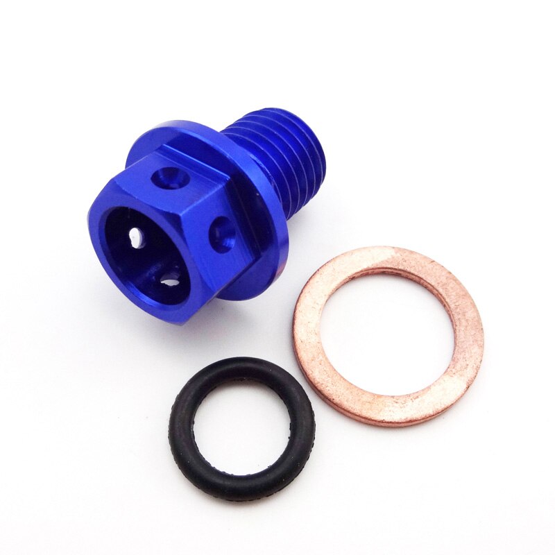 2x Blue Engine Magnetic Oil Drain Bolt Plug For 50cc 90cc 110cc 125cc 140cc 150cc 160cc Lifan YX Zongshen Pit Dirt Bike ATV Quad