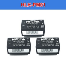 3 stks/partij HLK-PM01 AC DC 220 V naar 5 V 3 W 600mA Step Down Geïsoleerde Switching Power supply Module AC DC transformator