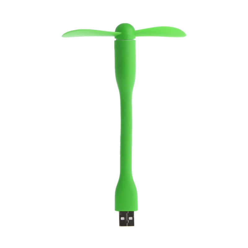 USB Mini Fan Flexible Tragbare USB Fans Sommer Kühlung Artefakt für Notebook-Computer Luftkühler Computer Peripheriegeräte B0KA: green