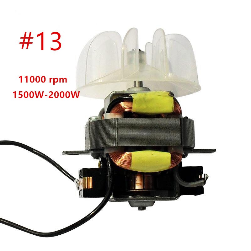 Föhn Onderdelen Voor Kapsalon Professionele High Power Föhn Motor #13 #15 #17 #21 motor Met Ventilator Blad 220V 1800-2100W: 13