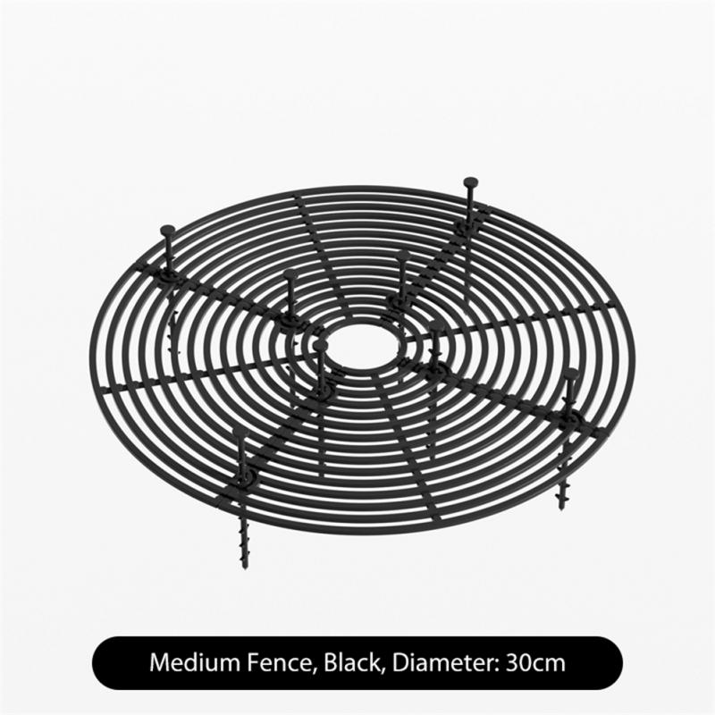 19/52CM Multi-use Plant Pot Cover Square/Round Plastic Pot Grid Soil Guard Cover Plant Protector Garden Accessories: Gold