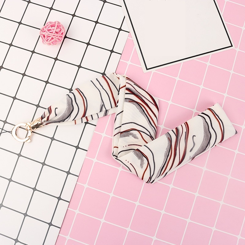 Mobiele, op maat gemaakte zijden lanyard, nekband voor sleutelkaart, telefoonkoord, polsband, handsleutelkoord, ketting, telefoonhouder, touw