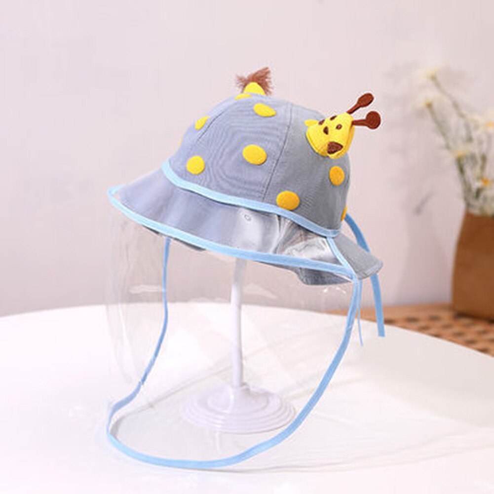 Spot Kids Baby Sun Hat UV Sun Protection Hats Breathable Summer Hat with Transparent Face Cover Hogard: Blue