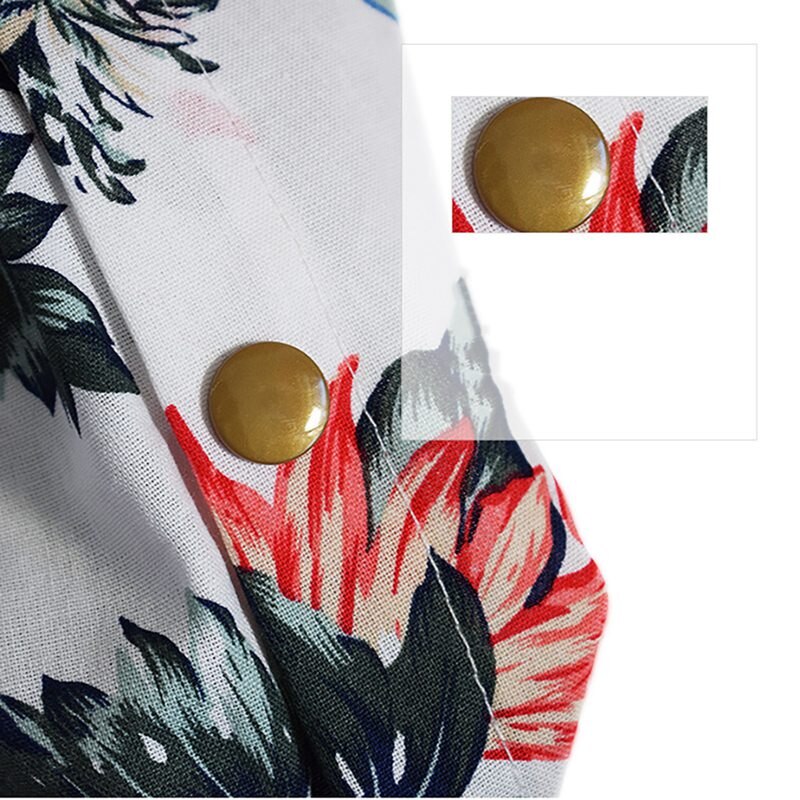 Zomer Huisdier Reizen Strand Overhemd Hond Leuke Print Hawaii Strand Casual Ananas Korte Mouw Kleine Hond Kat Blouse