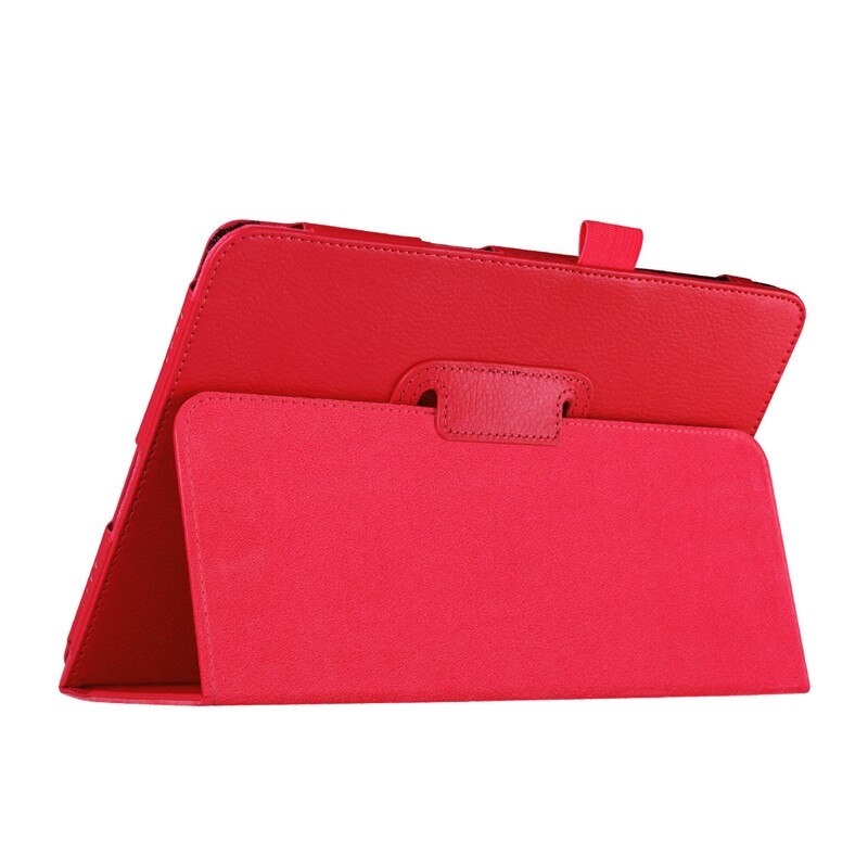 Voor P550 SM-T550 SM-T555 SM-P550 Tablet Case Beugel Flip Stand Leather Cover Voor Samsung Galaxy Tab EEN 9.7 inch T550 t555: Rood