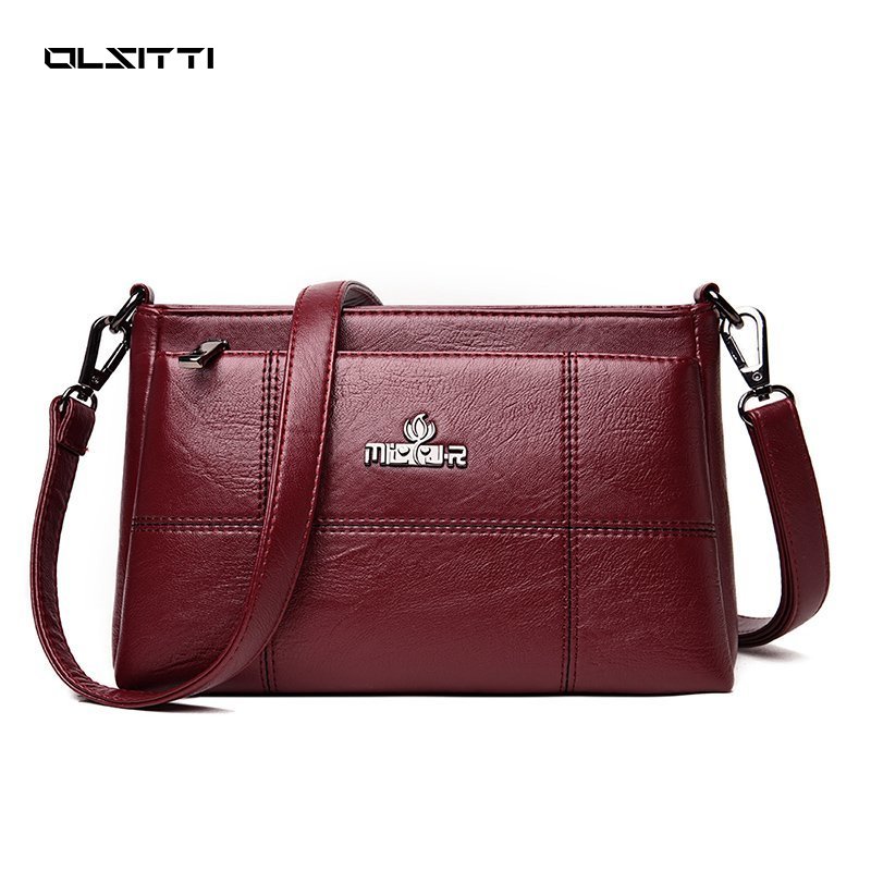 Olsitti alta qualidade pu leathe sacos de ombro para as mulheres 2021 moda feminina cor sólida crossbody saco casual bolsas femininas