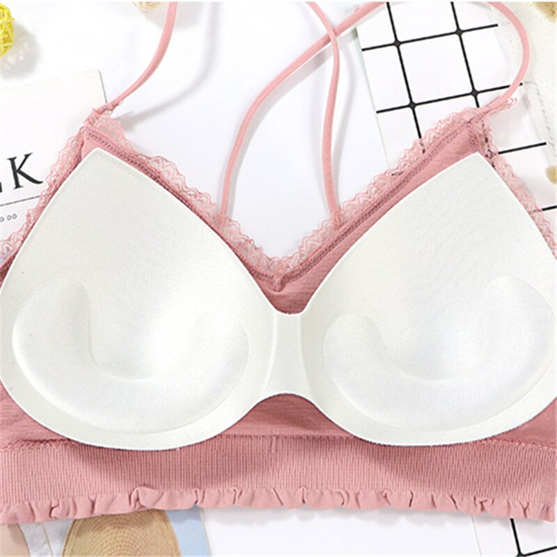 Sujetador de gimnasio acolchado para mujer, Tops de Yoga, sujetador inalámbrico de deporte sólido, ropa interior sin costuras de realce, chaleco de entrenamiento, lencería para correr