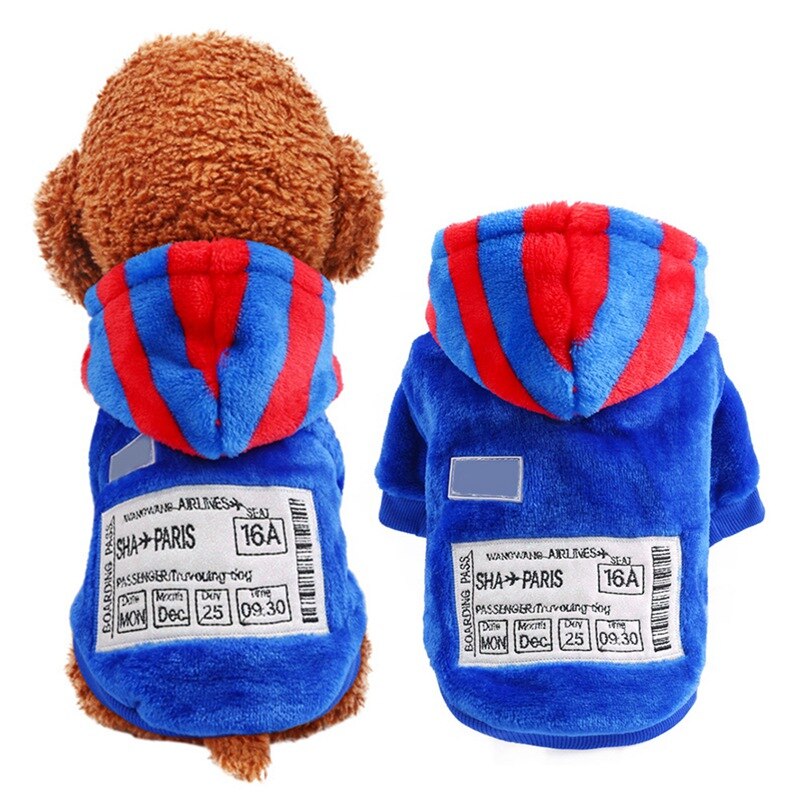 Hondenkleding Warme Pet Hond Jasje Puppy Hoodies Kleding Koud Weer Verdikking Hooded Button Jasje