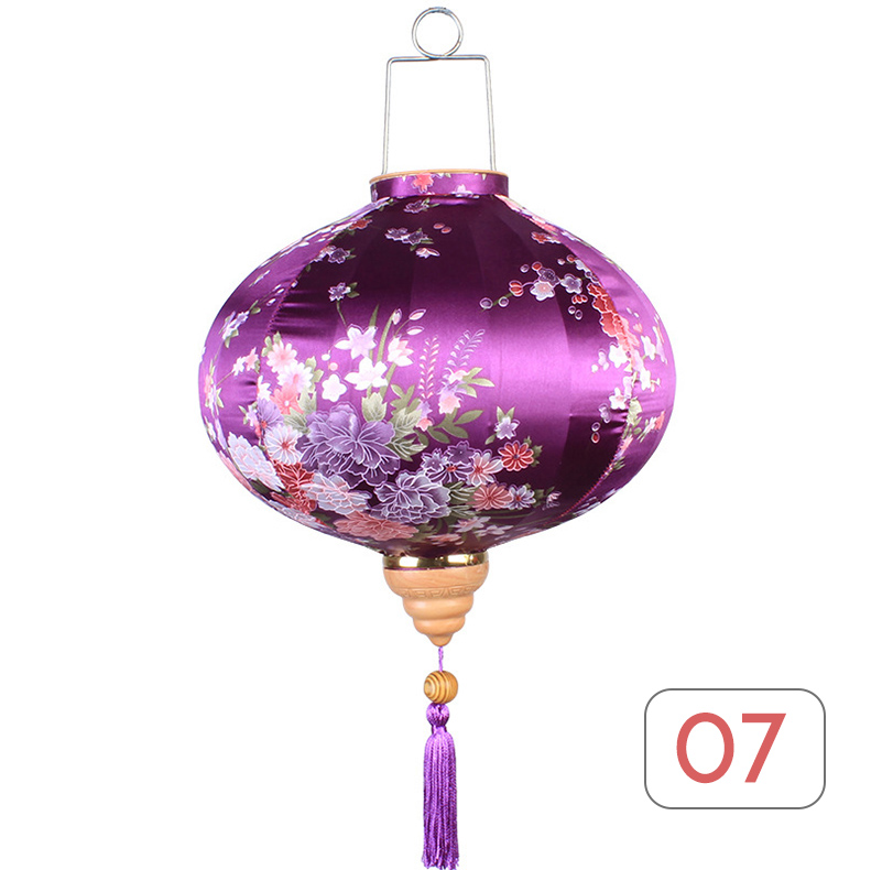 Linterna de seda china para decoración de fiestas, farol de estilo antiguo, Palacio de Vietnam, restaurante, sala de té, Festival de medio Otoño, 12/14 pulgadas: 7 / 12 inch