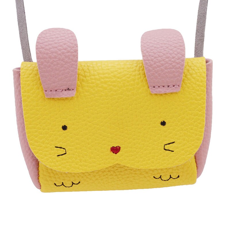 Girls PU Coin Purse Bag Wallet Kids Rabbit One Shoulder Bag Small Coin Purse Change Wallet Kids Bag