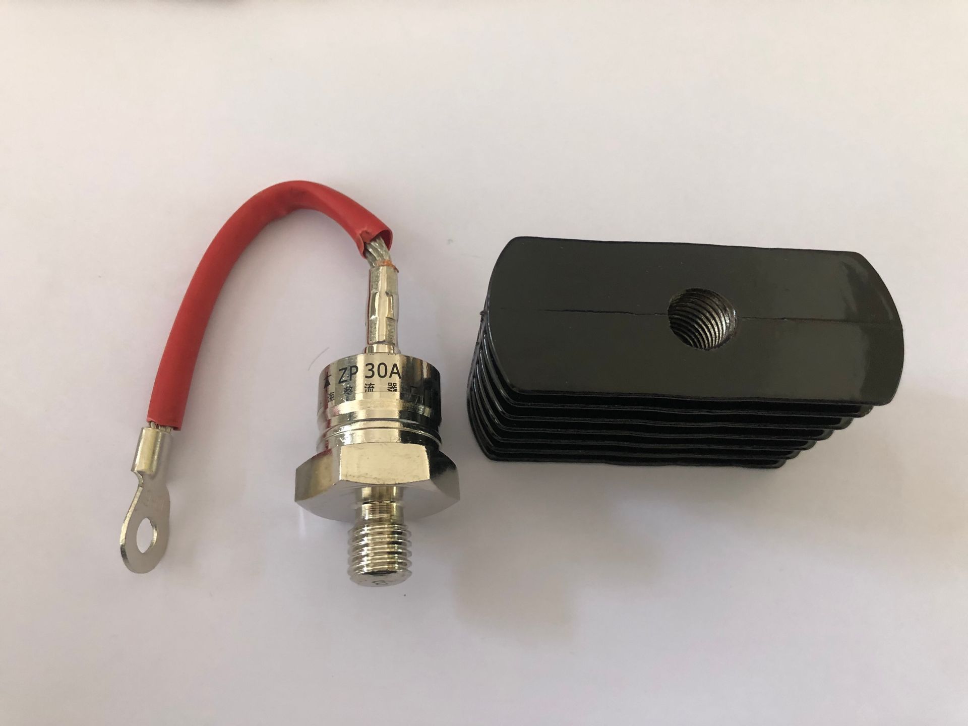 Bolt type ZP30A diode with radiator 1000V spiral defence of the diode rectifier thyristor