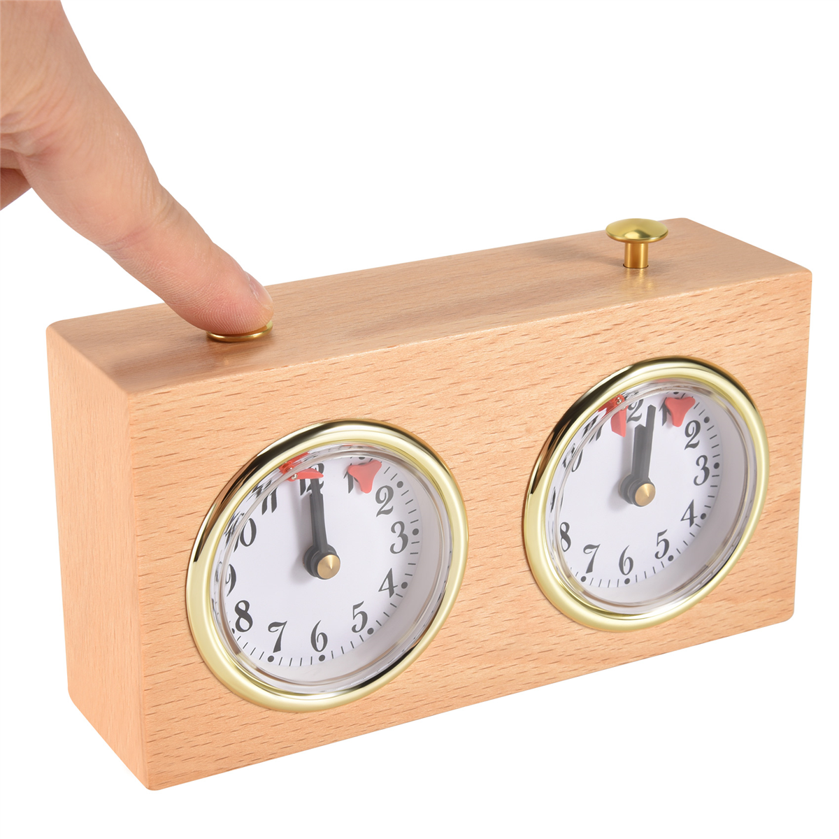 Neuer Schachtimer, professionelle digitale internationale Schachuhr, hölzerner Count-Up-Down-Schachtimer, tragbarer Schachtimer