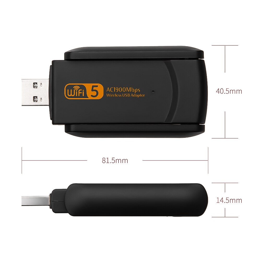 WIFI USB Adapter 1900Mbps 300Mbps USB 3.0 WiFi Wireless Network Card 2.4GHz 5.0GHz Adapter With Rotatable Antenna