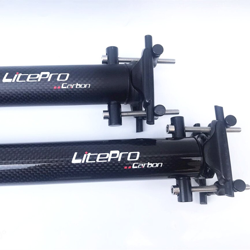 LP litepro K3 Full Carbon Fiber Seatpost 33.9mm*580mm Folding Bike 412 Carbon Seat Tube Ultralight 280g